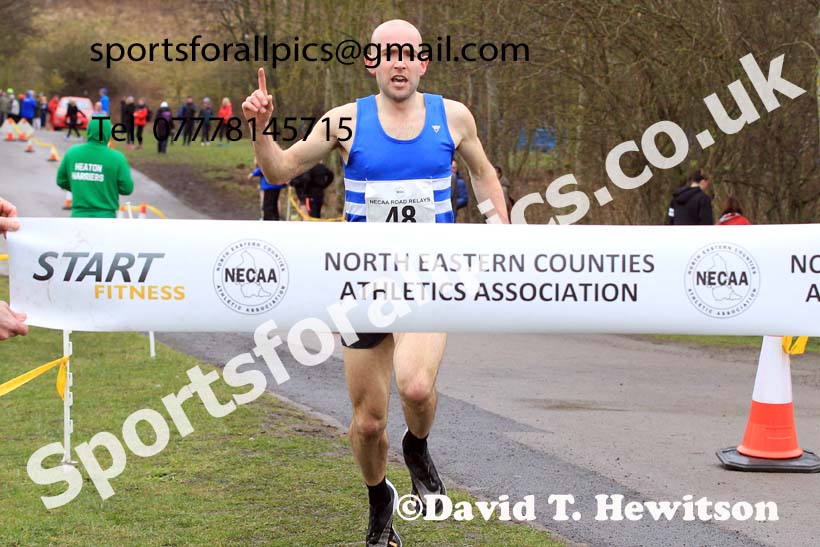 Senior Men and Veterans (Over 40s), 2023 NECAA Royal Signals Relays, Hetton le Hole, County Durham. Photo: David T. Hewitson/Sports for All Pics